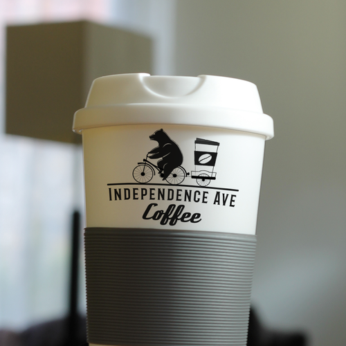 Coffee bar design with the title 'playful logo idea for street coffee sellers'