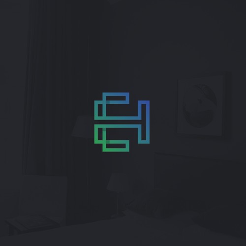 Hotel design with the title 'EH monogram'