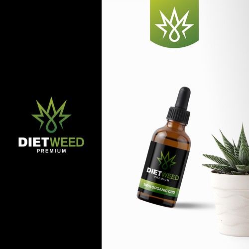 Weed packaging with the title 'Diet Weed logo'