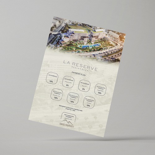 Flayer design with the title 'La Reserve'