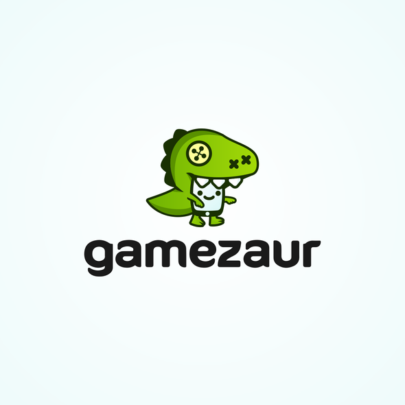 Crazy logo with the title 'Gamezaur  |  LOGO  |  Mobile Games Development Studio'