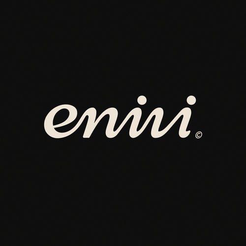 Logo with the title 'custom wordmark for enivi'