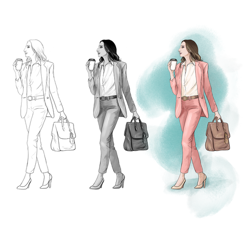 Blogger design with the title 'Iluustrations for personal blog'