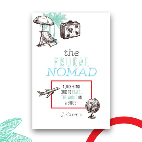 Grunge book cover with the title 'Book Cover for Travel Guide'