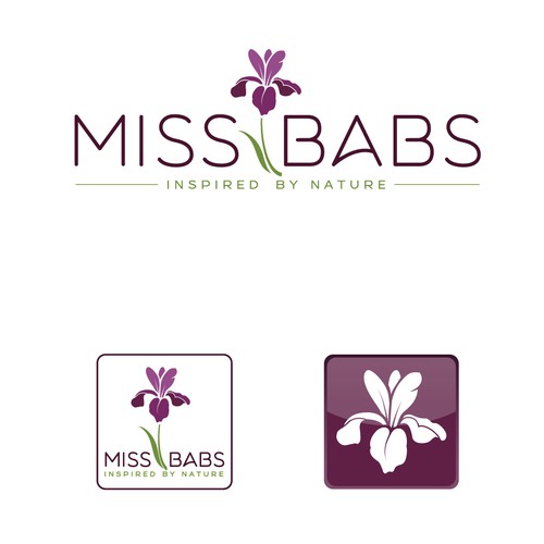 Iris logo with the title 'Logo MISS BABS'