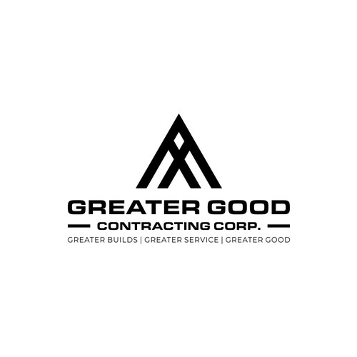 Triangle logo with the title 'Bold and masculine letter AX'