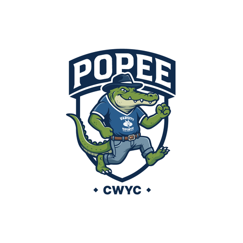 Alligator logo with the title 'The Popeegator'