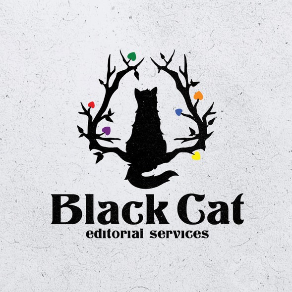 Nature design with the title 'Creative Cat Logo Design'