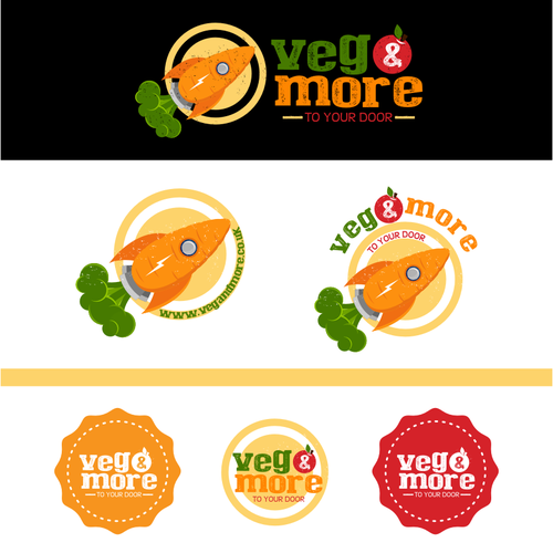 Colorful design with the title 'New logo wanted for Veg&More'