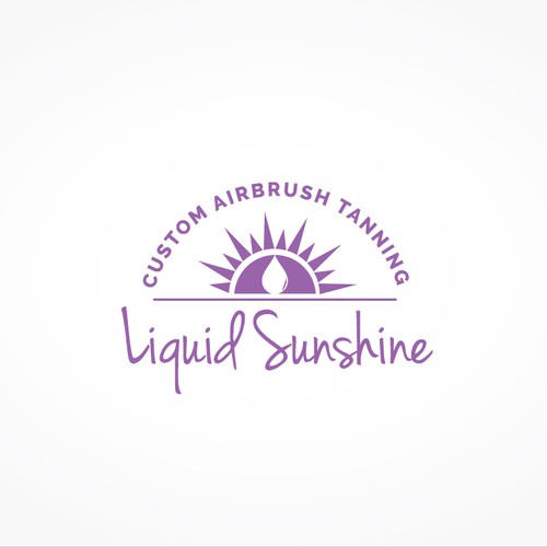 Tanning logo with the title 'Airbrush tanning'