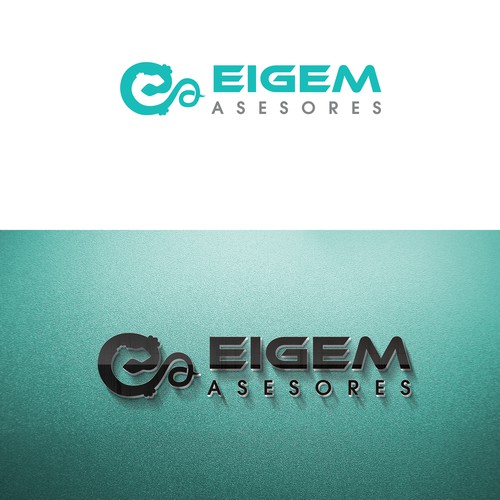 Accounting brand with the title 'Logo concept for EIGEM ASESORES'