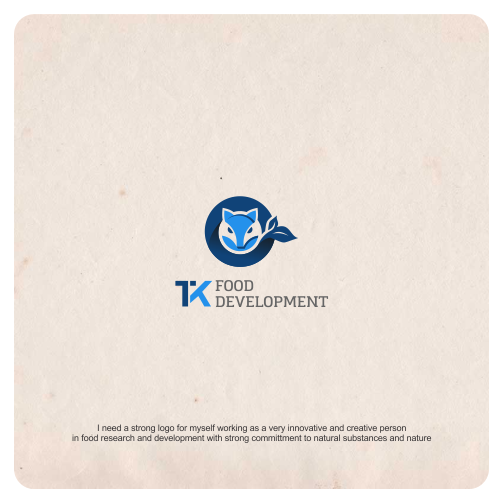 Innovative logo with the title 'Logo for creative food developer'