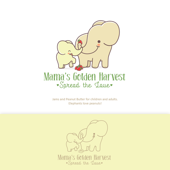 Baby food logo with the title 'Logo for jam brand'