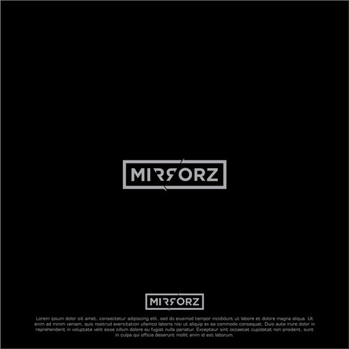 Rap logo with the title 'Logo concept for mirrorz'