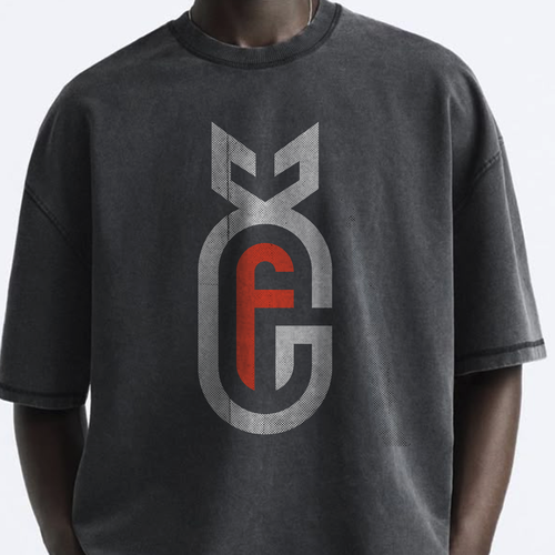 Garage design with the title 'The F-bomb Garage - Simple & Bold Bomb Tee'