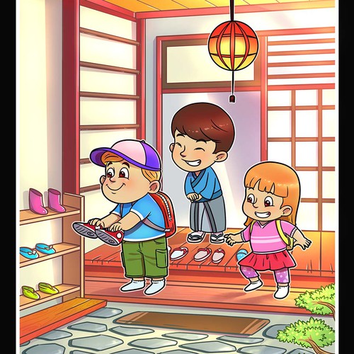 Digital art illustration with the title 'Cartoon'