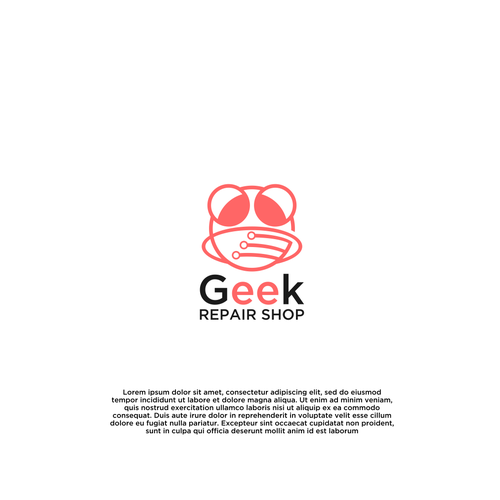 Geek logo with the title 'geek'