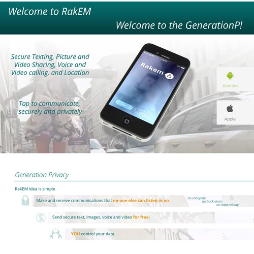 Bootstrap website with the title 'One page website design'