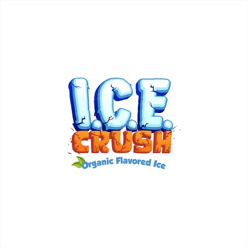 Ice design with the title 'Logo Design'