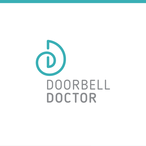 Doctor logo with the title 'Modern and abstract medical logo'