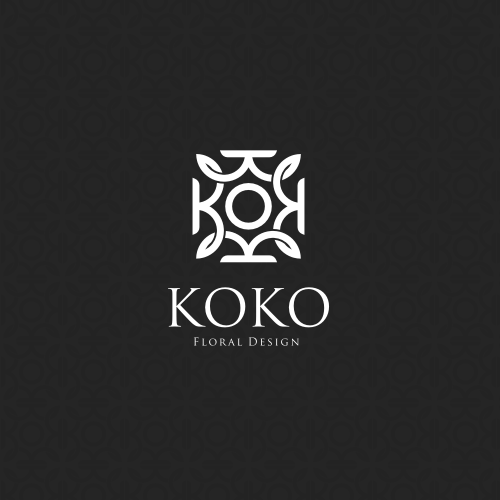 Floral logo with the title 'KOKO Floral Design'