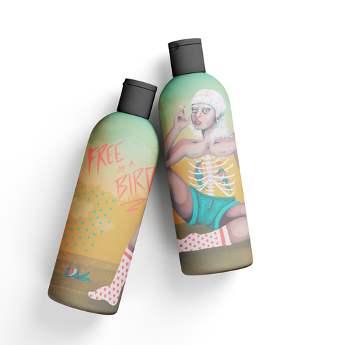 Political artwork with the title 'Artistic label'