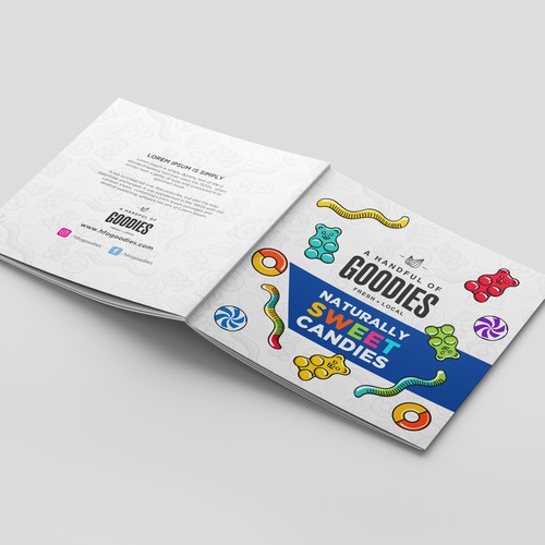 Sweet design with the title 'Catalogue Design'