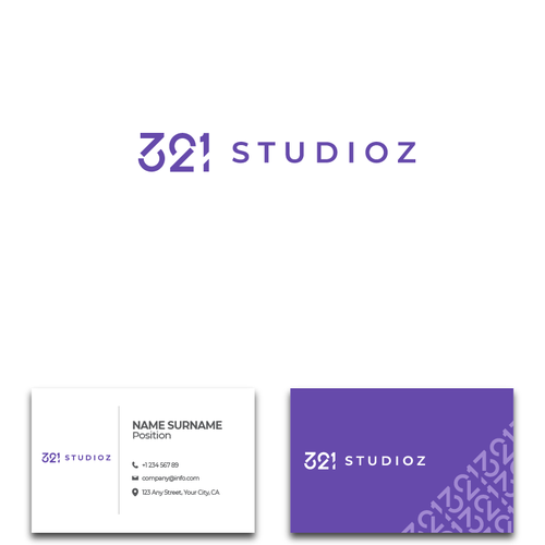 Ambigram logo with the title 'Number Mark Logo'