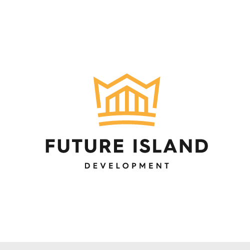 Storage design with the title 'Logo designs for Future Island Development!'