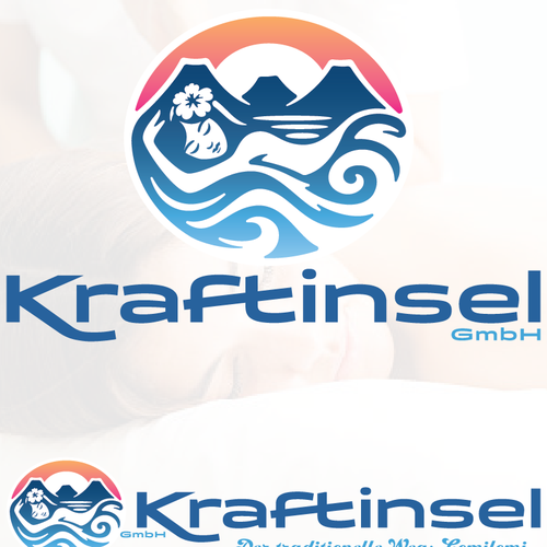 Massage brand with the title 'Hawaiian Massage - in German'