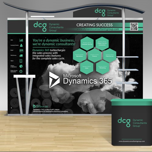 Booth design with the title 'Trade Show Booth '