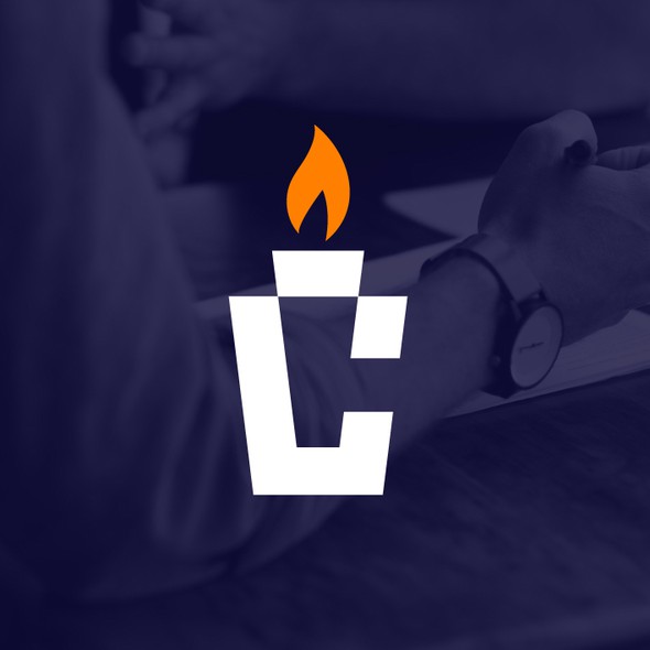 flaming torch logo