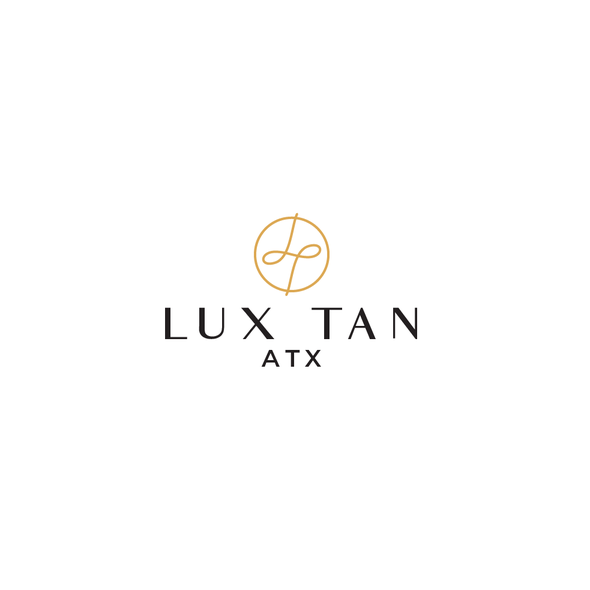 Tanning logo with the title 'Lux Tan'