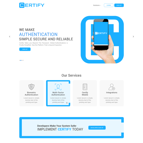 Scan design with the title 'CERTIFY'