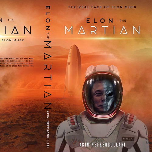 Mars design with the title 'ELON the MARTIAN'