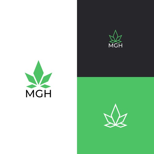 Marijuana leaf design with the title 'Marijuana Logo'