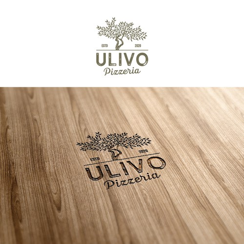 Olive logo with the title ' logo for Italian pizzeria'