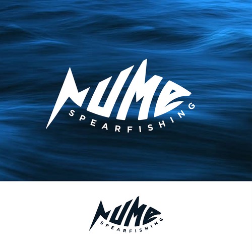 Thunderbolt logo with the title 'logo design for Spearfishing'