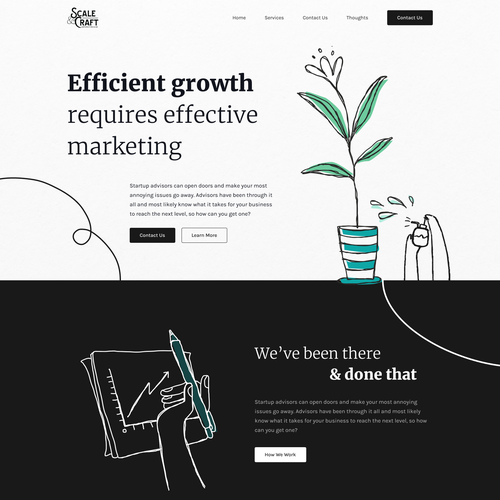 Vintage website with the title ' "Vintage" Website for tech consultancy'