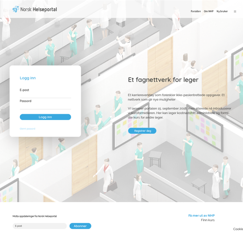 Doctor artwork with the title 'Login Screen'