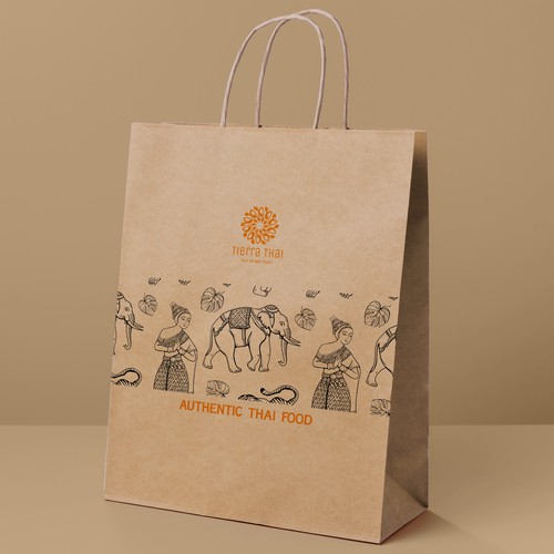 Thai design with the title 'delivery bag design '