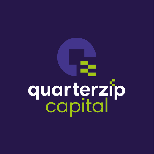 Zip design with the title 'Quarterzip Capital Logo'