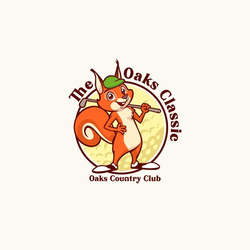 Squirrel logo with the title 'squirrel golf'