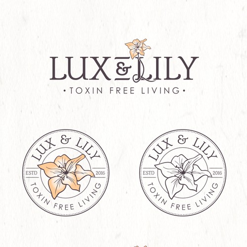 Stamp design with the title 'logo concept for home furnishing'