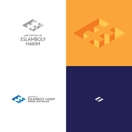 Law firm brand with the title 'EH monogram'