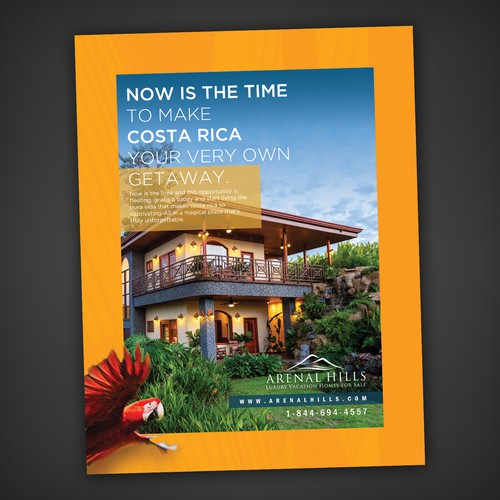 Magazine ad design with the title 'Magazine Ad Full page'