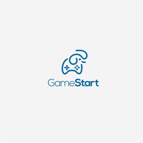 Game brand with the title 'Game Start logo'
