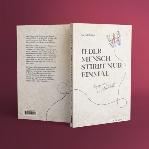 Butterfly book cover with the title 'Book cover'