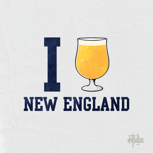 Beer t-shirt with the title 'New England IPA Beer'