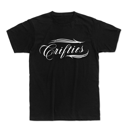 Lifestyle t-shirt with the title 'T-shirt design crifties'